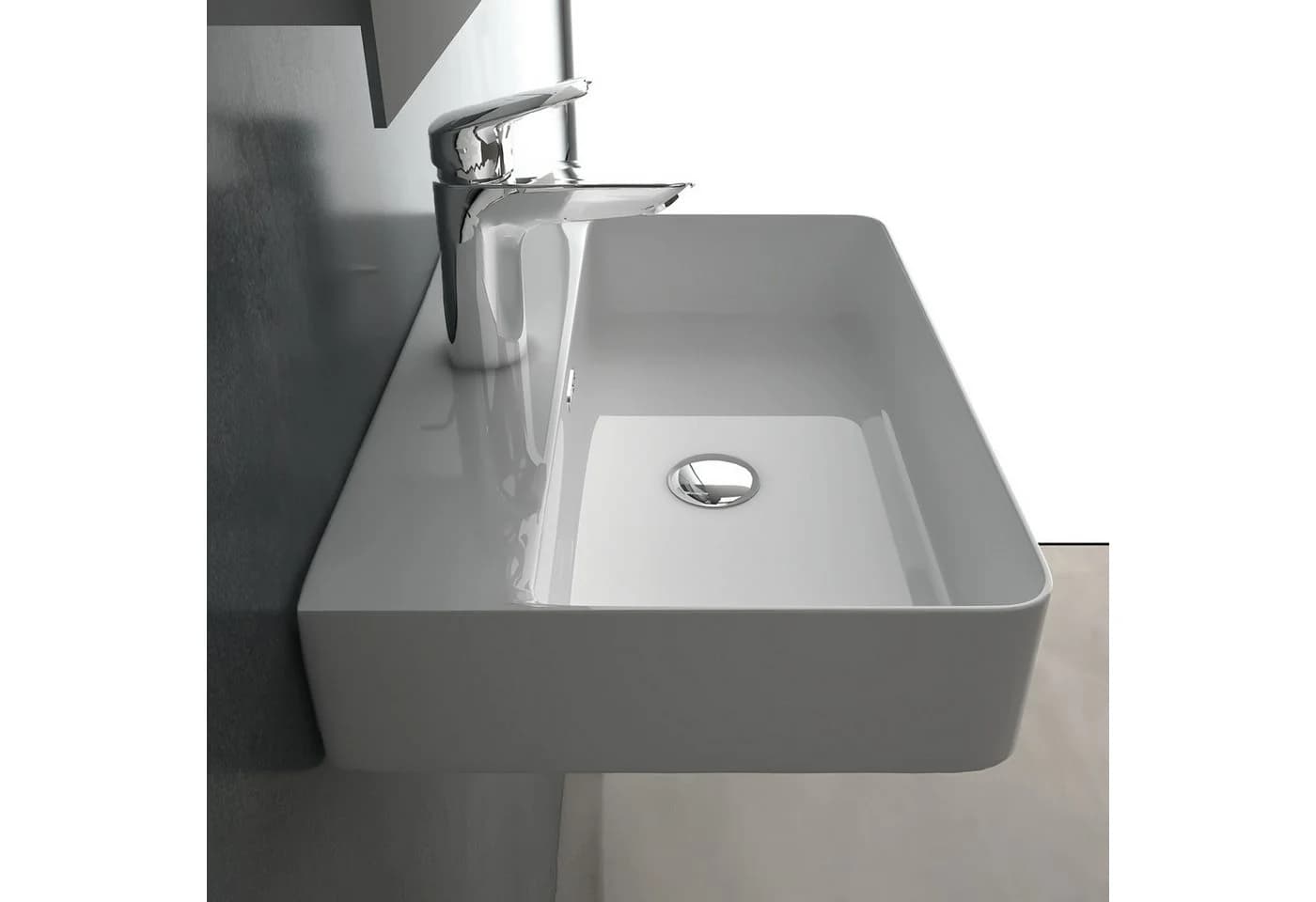 Alpenberger Aufsatzwaschbecken 60 cm Weiß Nano-Effekt - Bild 3