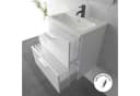 Vitra Badmöbel-Set mit Waschbecken und LED-Badspiegel Bild 5