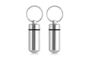 kwmobile Pillendose 2x Metall Aluminium Silber Schraubverschluss Bild 2