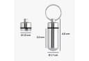 kwmobile Pillendose 2x Metall Aluminium Silber Schraubverschluss Bild 5