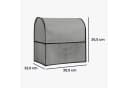 kwmobile Abdeckhaube Grau für KitchenAid 4,3-4,8 Liter mit 3 Fächern Bild 4