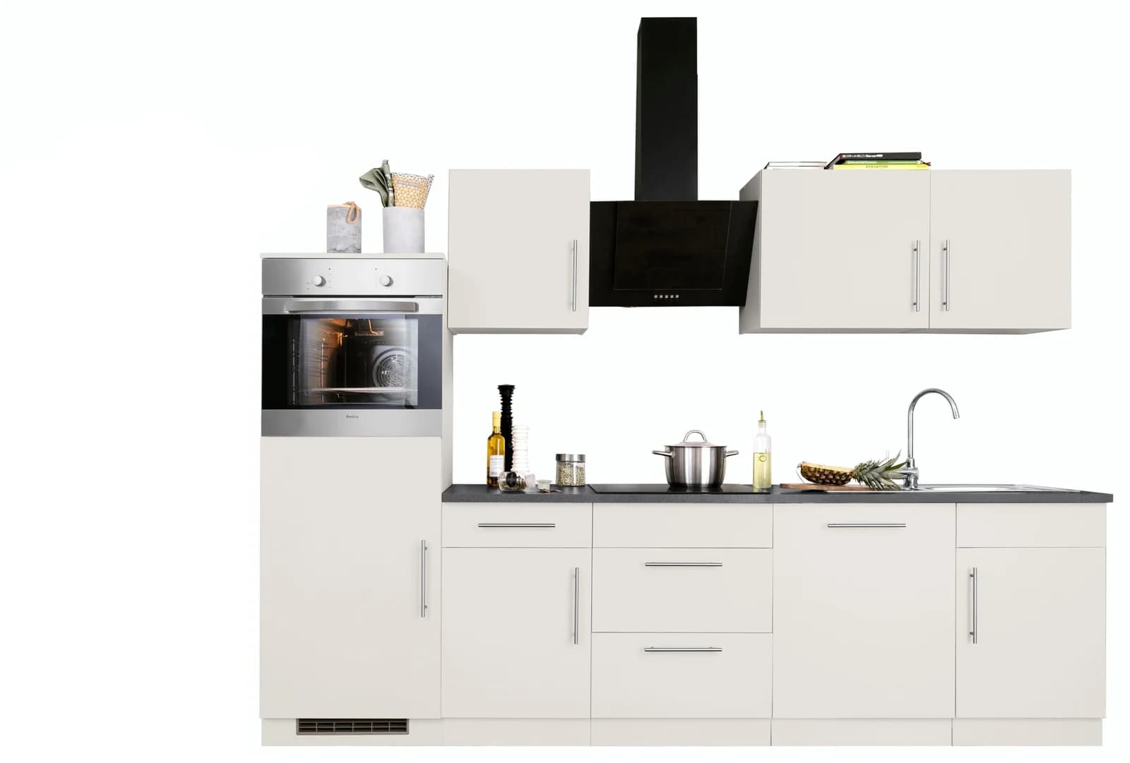 WIHO KÜCHEN Cali Küchenzeile Beige Grau Granit