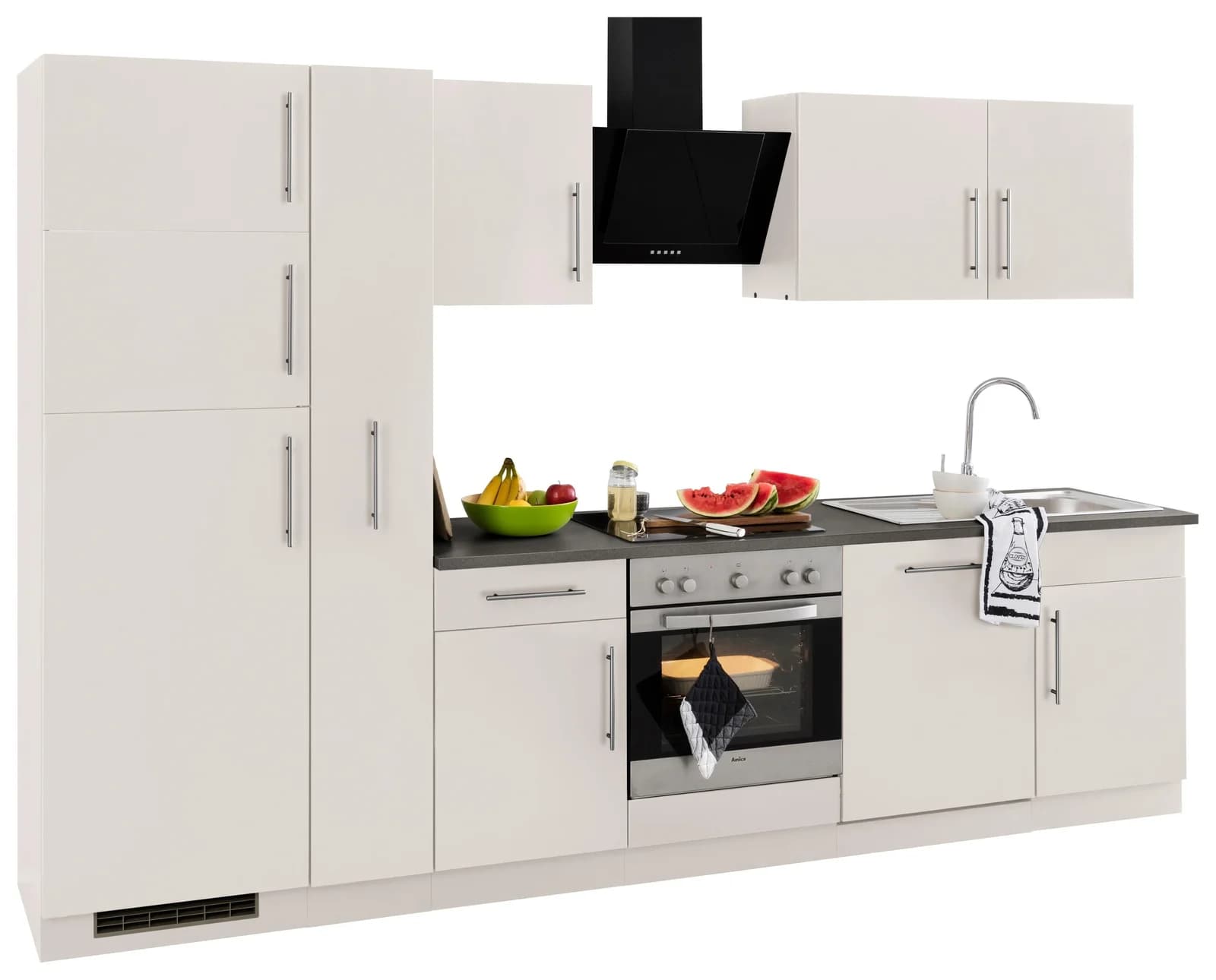 Wiho-Küchen Cali Küchenzeile Beige Granit Arbeitsplatte
