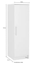 Wiho Küchen Seitenschrank Cali Weiß Glanz 50 cm Bild 1