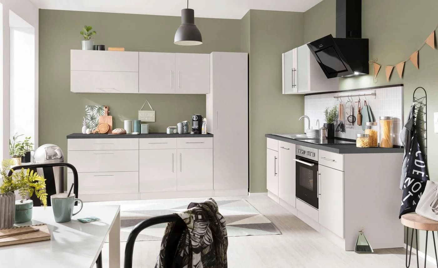 Wiho Küchen Herdumbauschrank Cali Beige Holzwerkstoff - Bild 4