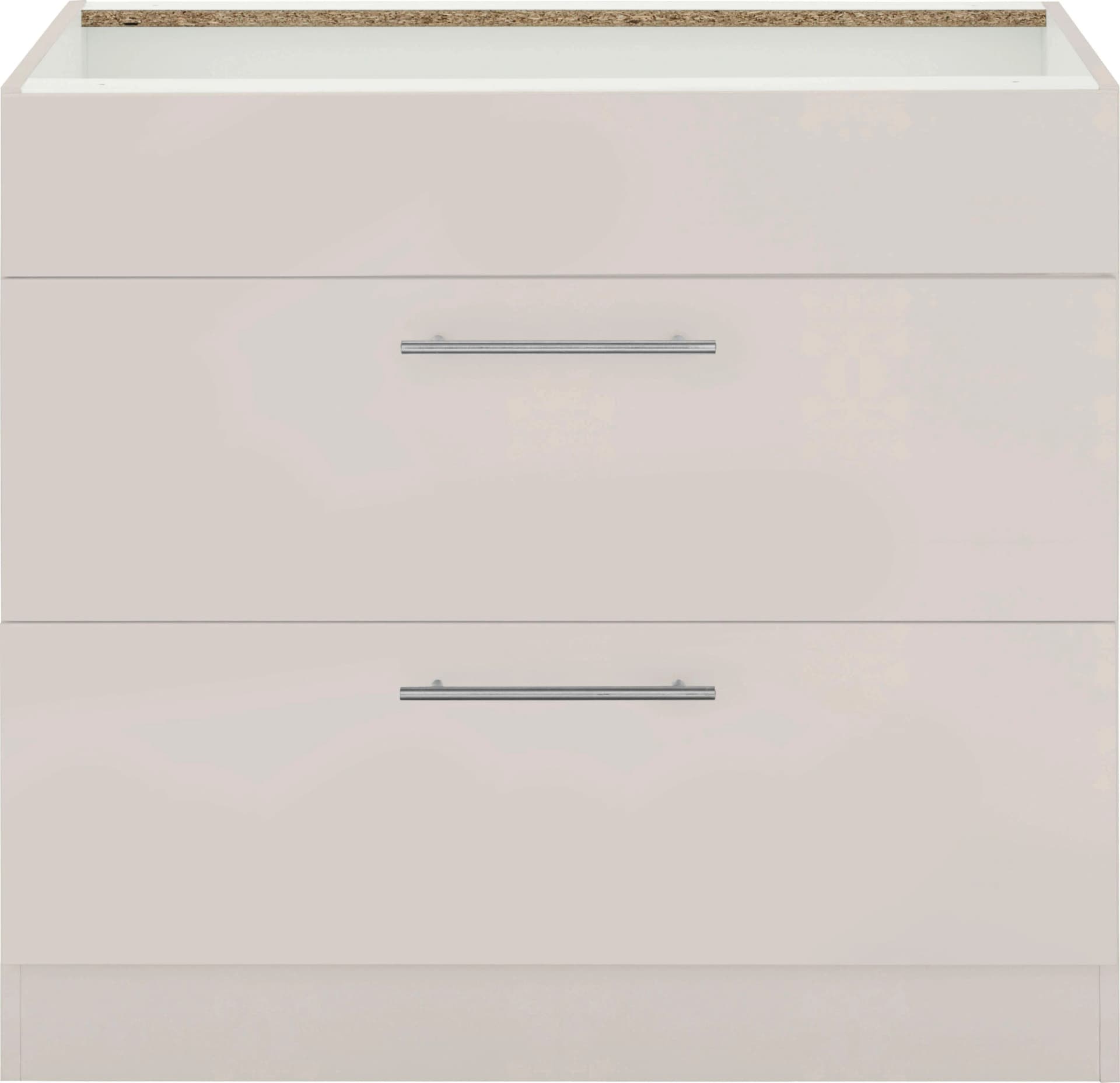 Wiho Küchen Kochfeldumbauschrank Cali 90cm Beige Matt