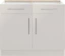 Wiho Küchen Unterschrank Cali 100 cm Beige Matt Bild 2