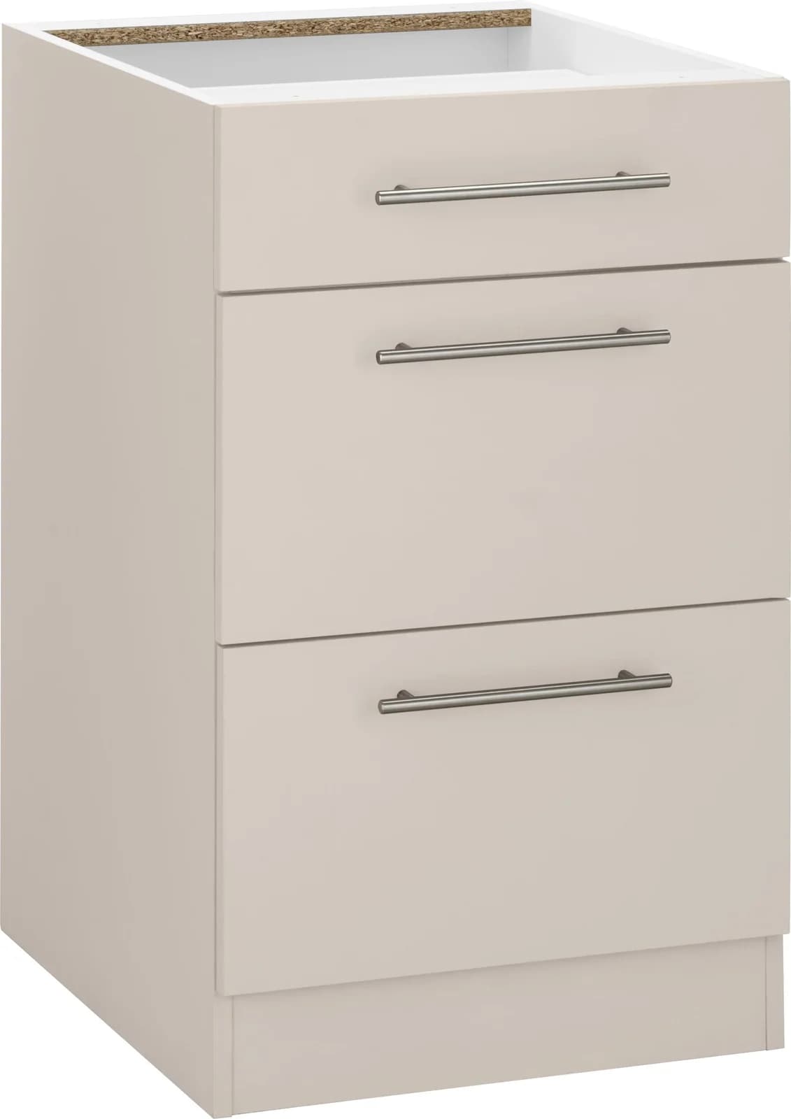 Wiho-Küchen Unterschrank Cali Beige 50cm mit 2 Auszügen