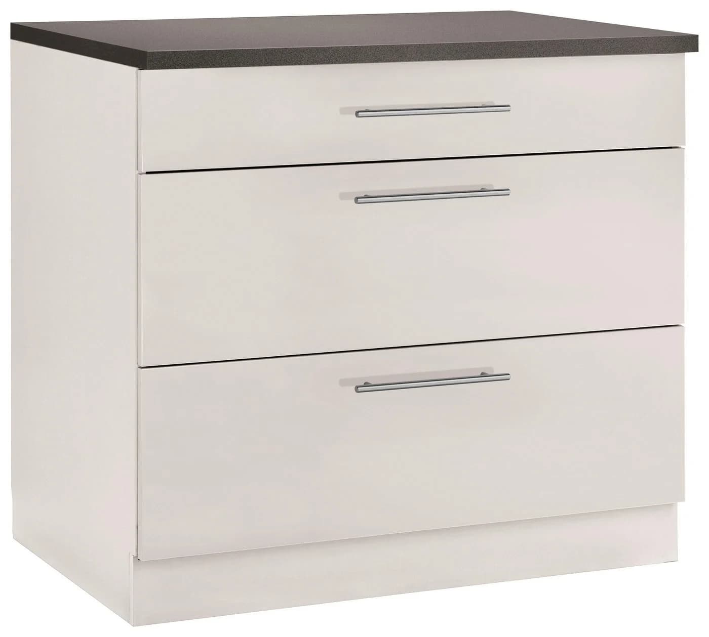 Wiho Küchen Unterschrank Cali Beige Grau 90cm mit Auszügen - Bild 2
