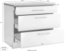 Wiho Küchen Unterschrank Cali Beige Grau 90cm mit Auszügen Bild 5