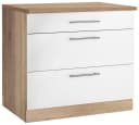 Wiho Küchen Unterschrank Cali Weiß Matt Eichefarben 90cm Bild 3