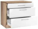 Wiho Küchen Unterschrank Cali Weiß Matt Eichefarben 90cm Bild 4