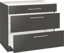 WIHO KÜCHEN Cali Unterschrank Anthrazit Glanz/Matt 90cm Bild 3