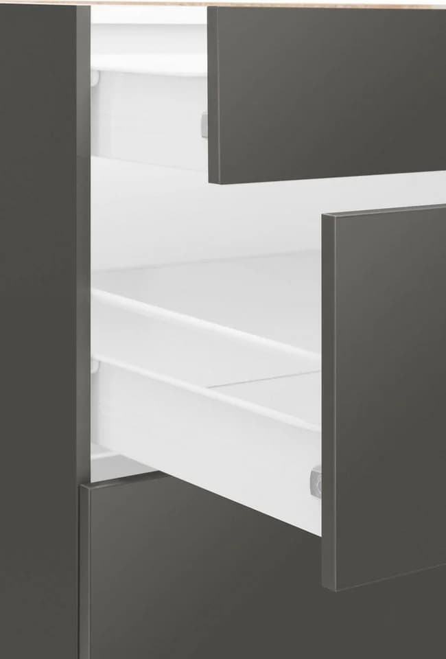 WIHO KÜCHEN Cali Unterschrank Anthrazit Glanz/Matt 90cm - Bild 5