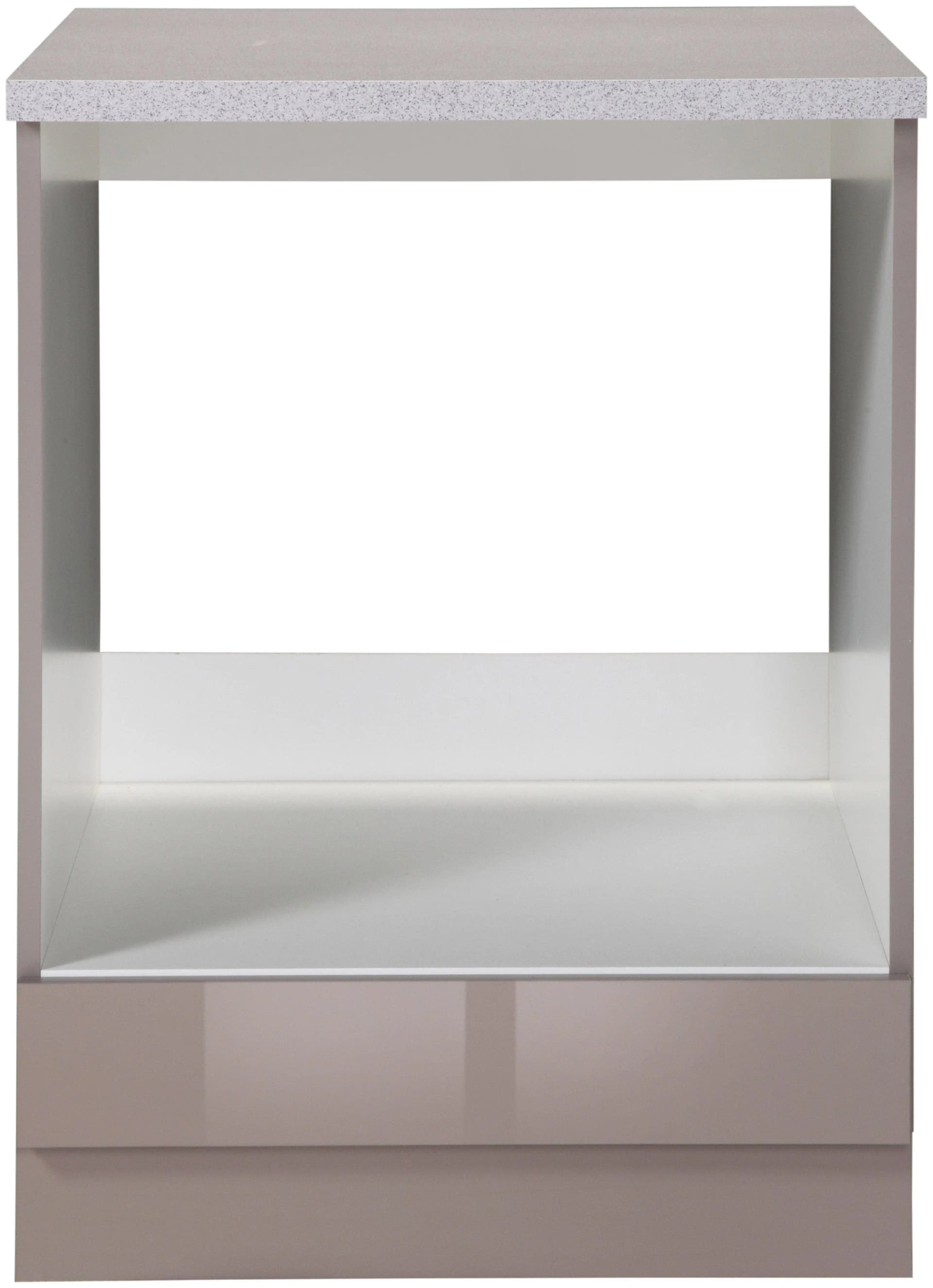 Wiho Küchen Herdumbauschrank Chicago Braun Grau 60cm