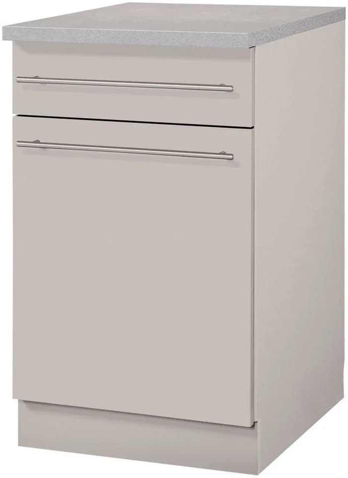 Wiho Küchen Unterschrank Chicago Beige Grau 50 cm - Bild 2