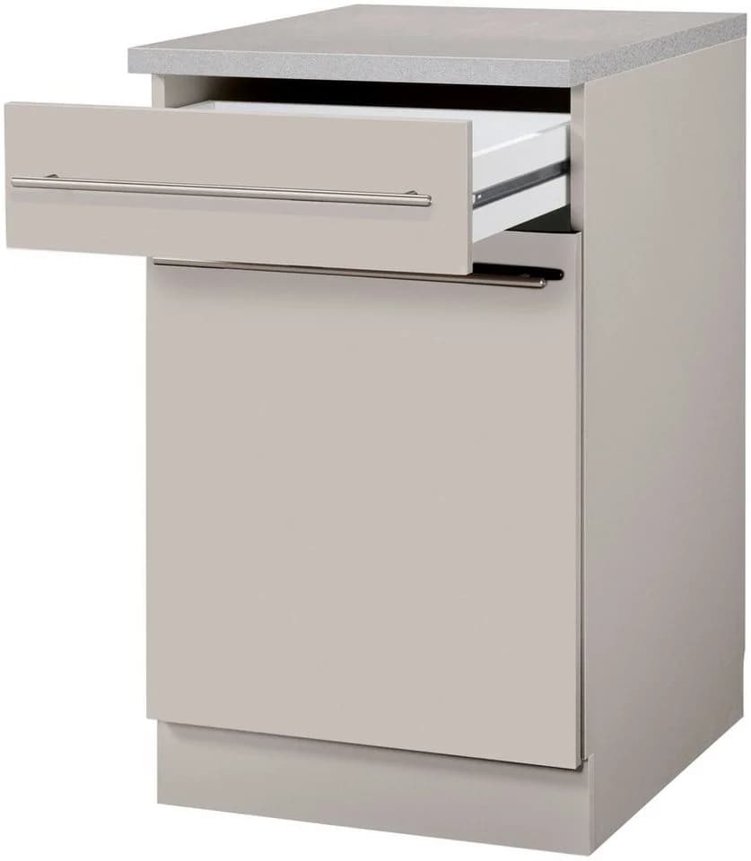 Wiho Küchen Unterschrank Chicago Beige Grau 50 cm - Bild 3