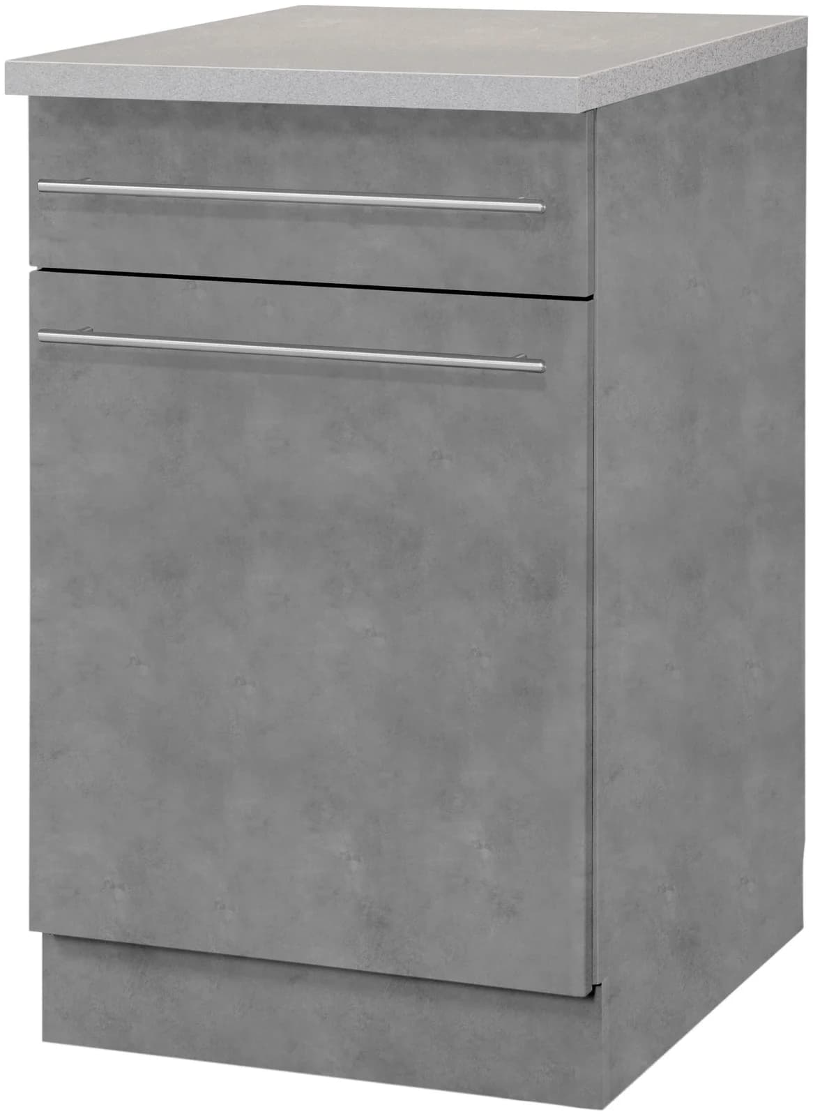 WIHO KÜCHEN Unterschrank Chicago Grau Betonoptik 60cm