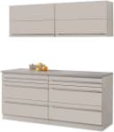 Wiho-Küchen Chicago Komplettküche 180cm Cashmere Grau Bild 2