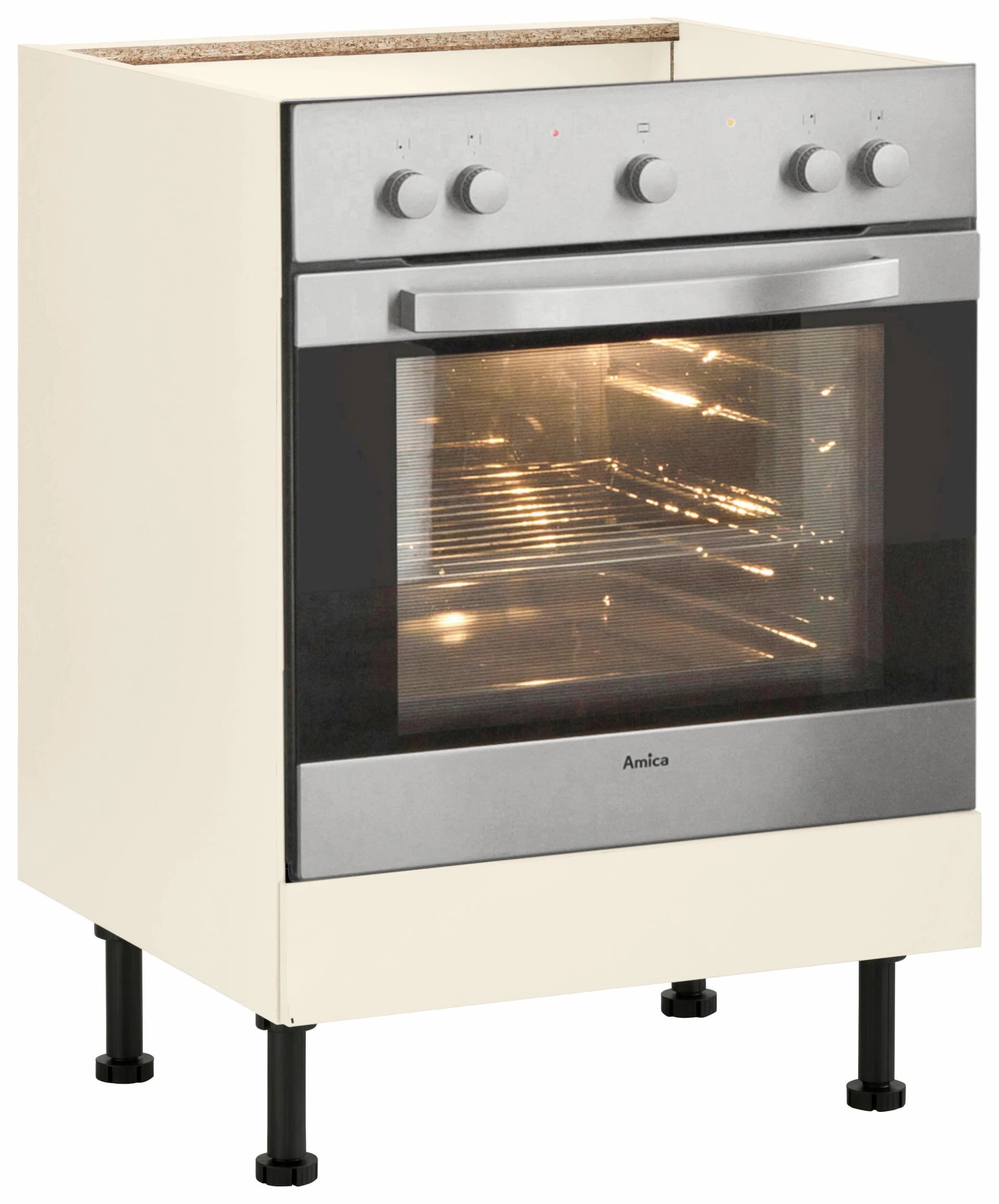 Wiho Küchen Herdumbauschrank Ela Magnolia 60cm