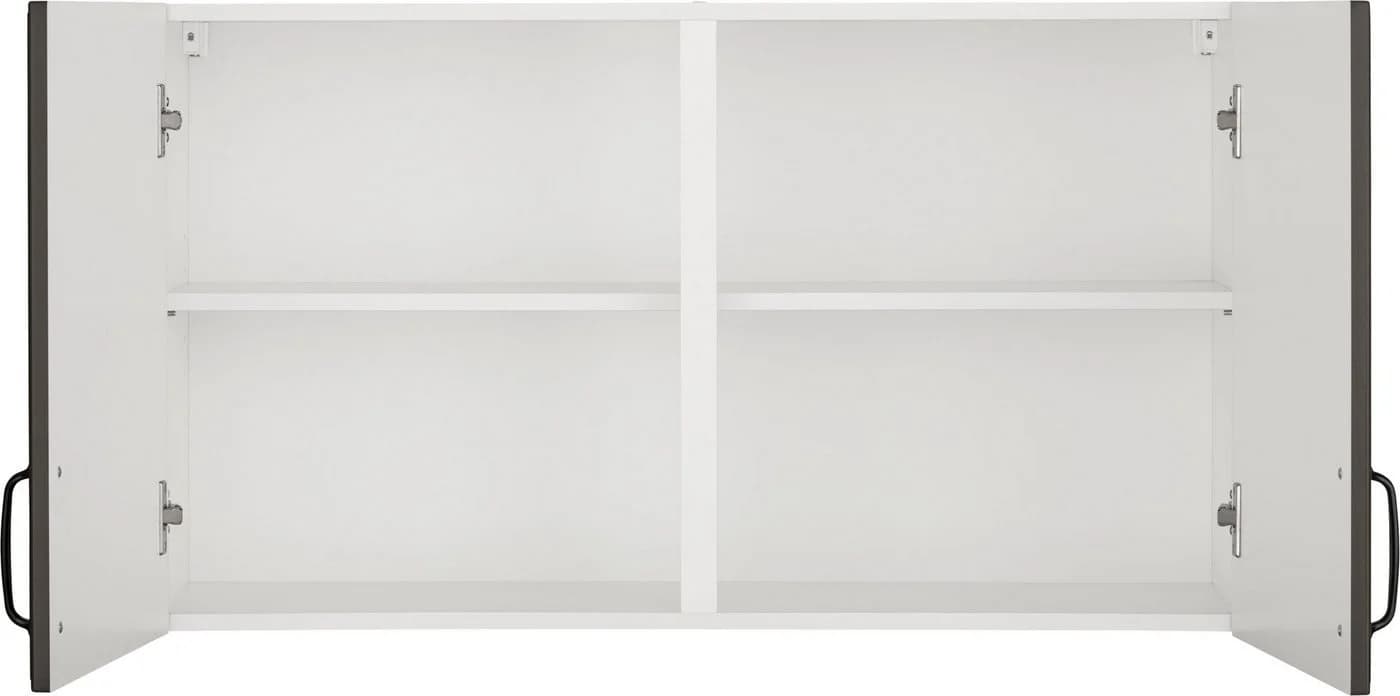 Wiho-Küchen Hängeschrank Erla Anthrazit 100 cm mit Kassettenfront - Bild 4