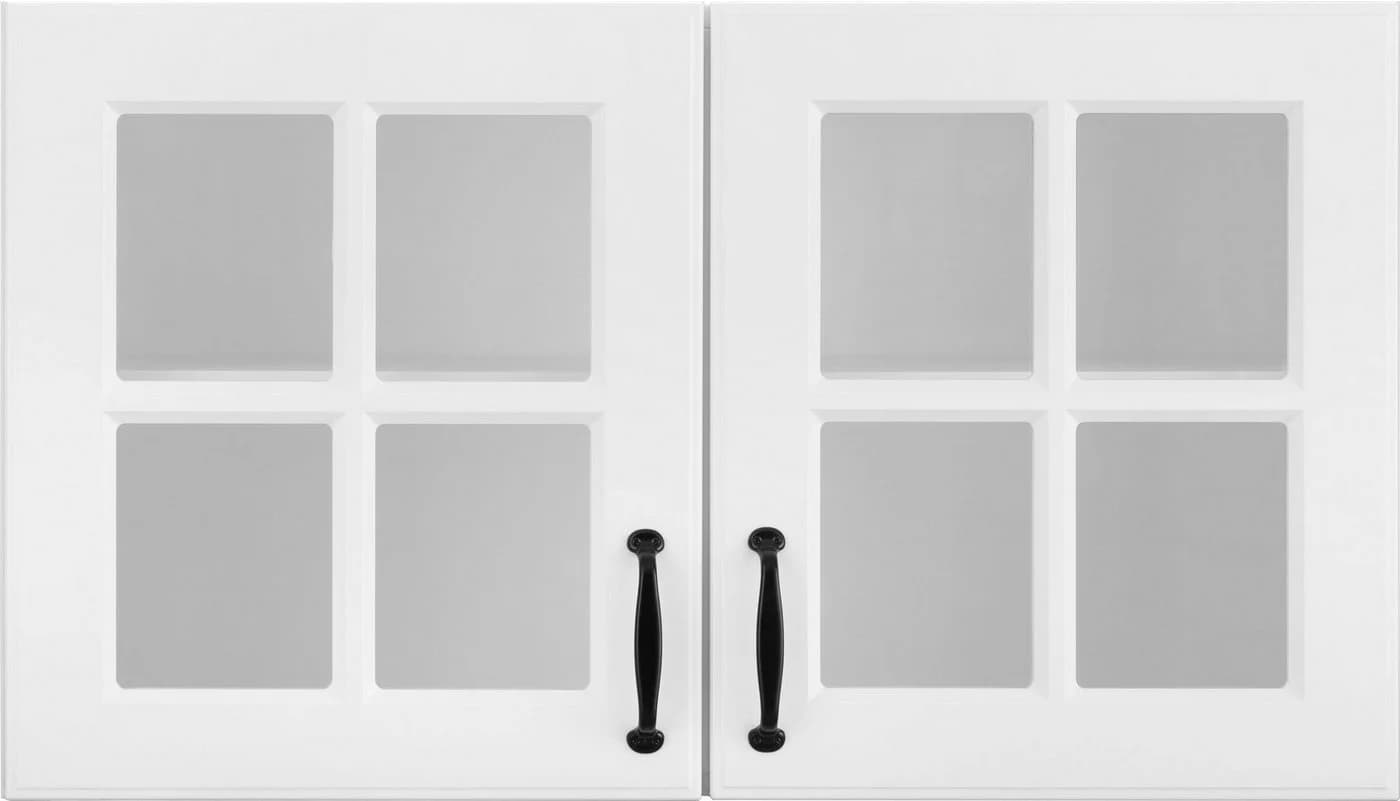 WIHO KÜCHEN Glashängeschrank Erla Weiß mit Glastüren - Bild 3