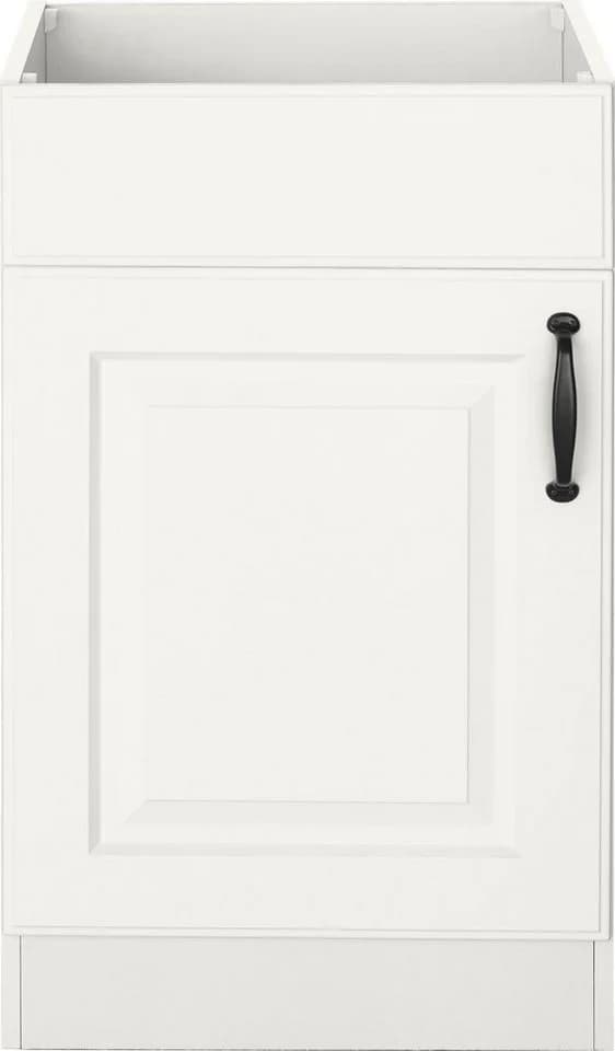 WIHO KÜCHEN Spülenschrank Erla Weiß Kassettenfront 50cm - Bild 2