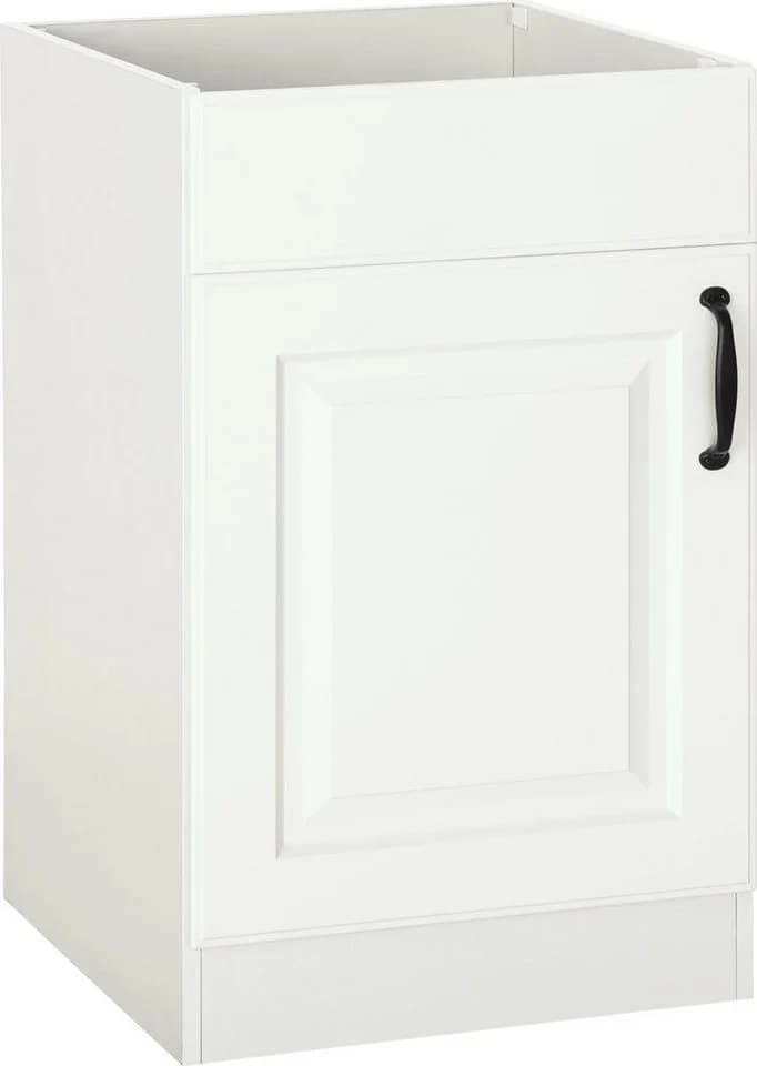 WIHO KÜCHEN Spülenschrank Erla Weiß Kassettenfront 50cm - Bild 3