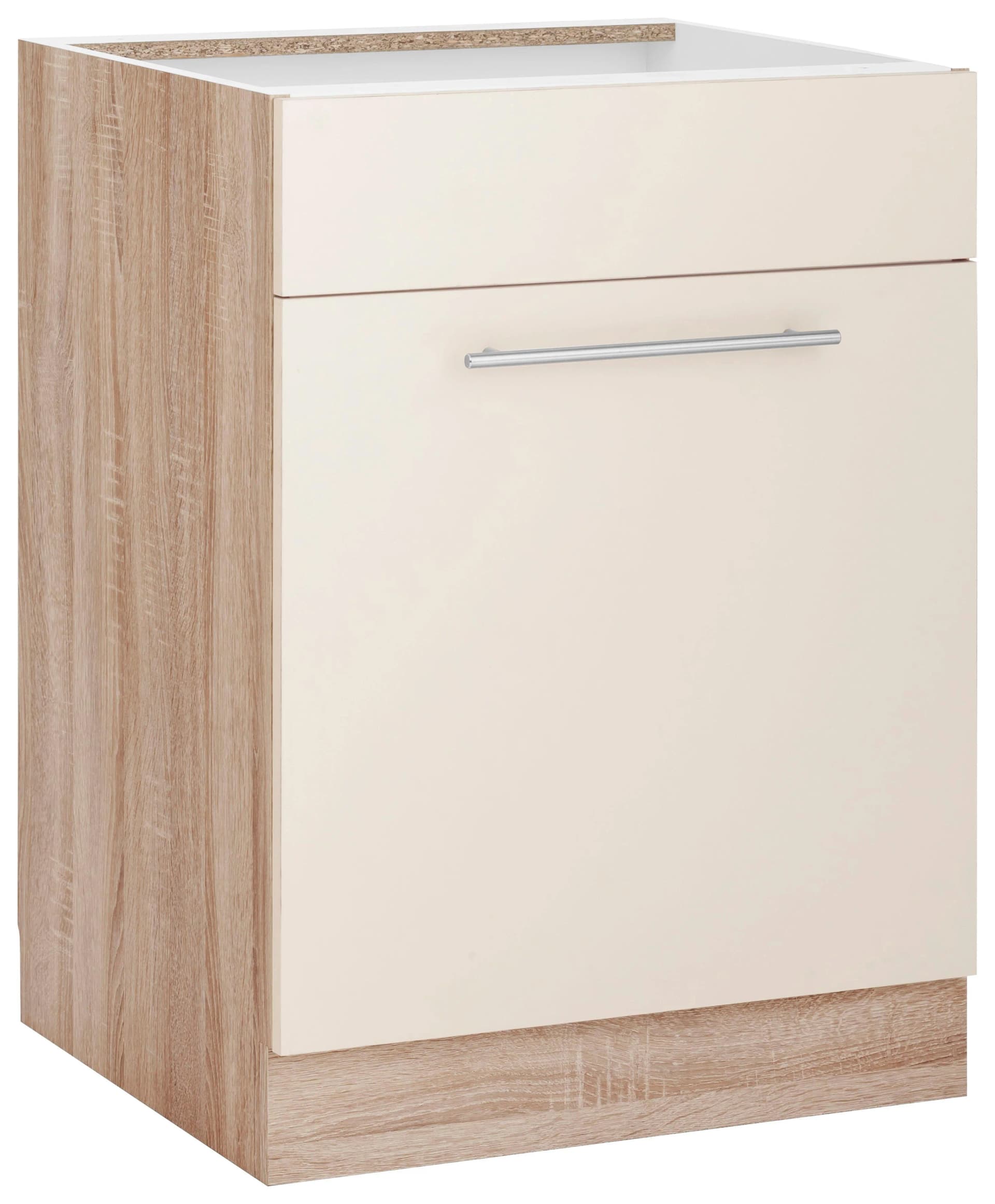 Wiho Küchen Spülenschrank Flexi2 Magnolia Eiche 60cm