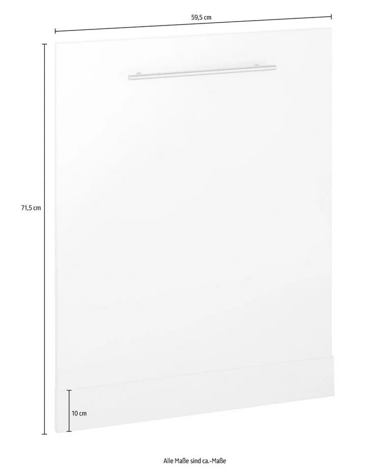 Wiho Küchen Frontblende Flexi2 Anthrazit für Geschirrspüler - Bild 2