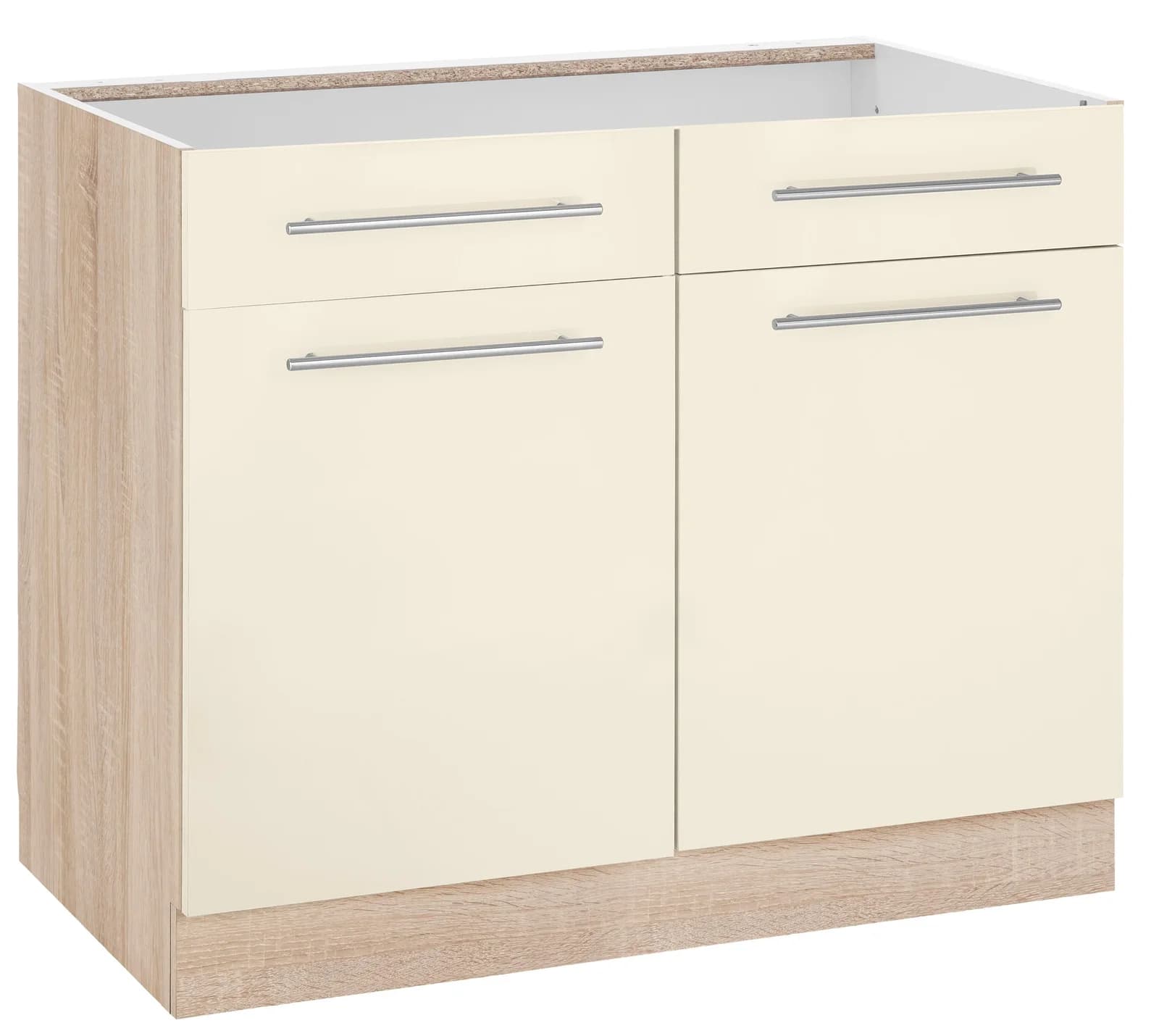 Wiho-Küchen Unterschrank Flexi2 Beige Magnolia Eiche