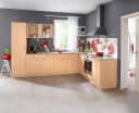 Wiho Küchen Seitenschrank Kiel Buche Dekor Modern Bild 1