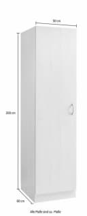WIHO KÜCHEN Seitenschrank Kiel Weiß Matt 50cm Breite Bild 2