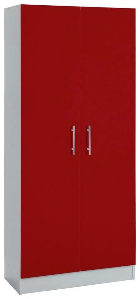 WIHO Küchen Mehrzweckschrank Kiel Burgund Grau 80cm - Bild 2