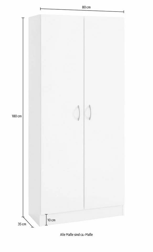 WIHO Küchen Mehrzweckschrank Kiel Burgund Grau 80cm - Bild 4