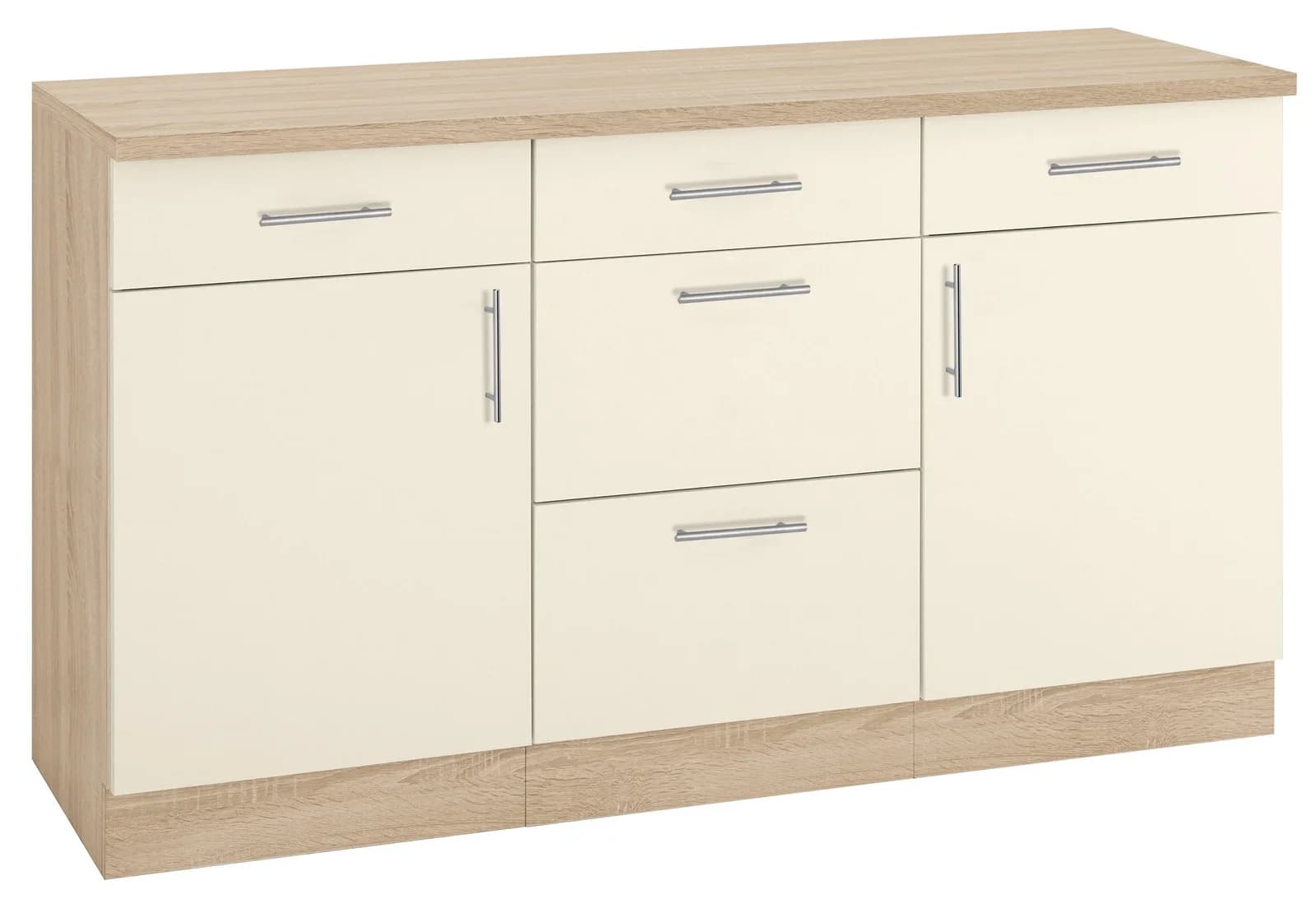 Wiho Küchen Unterschrank Kiel 150cm Magnolia Eiche