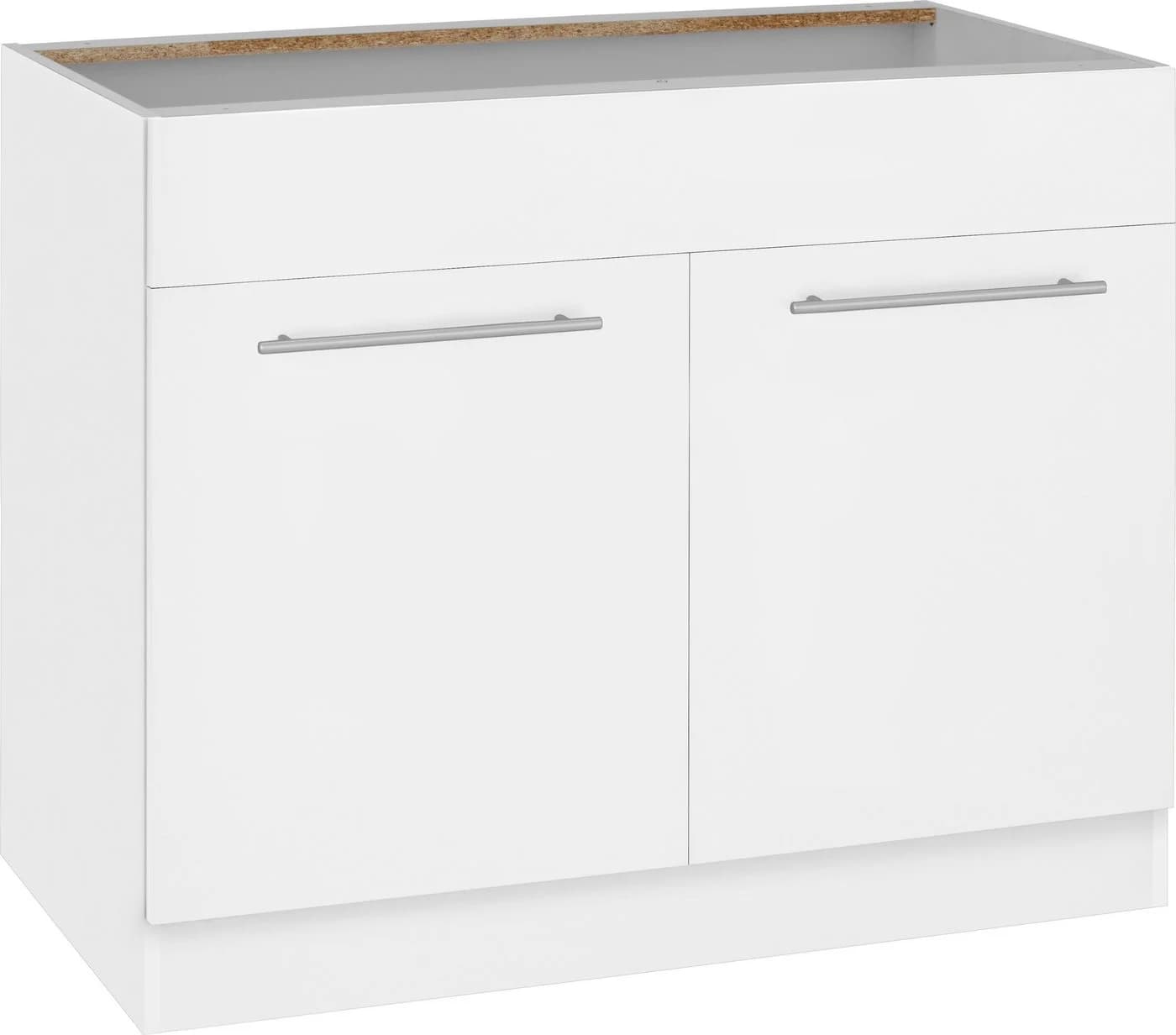 Wiho Küchen Spülenschrank Unna Weiß 100 cm Breite - Bild 2