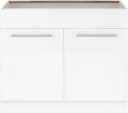 Wiho Küchen Spülenschrank Unna Weiß 100 cm Breite Bild 3