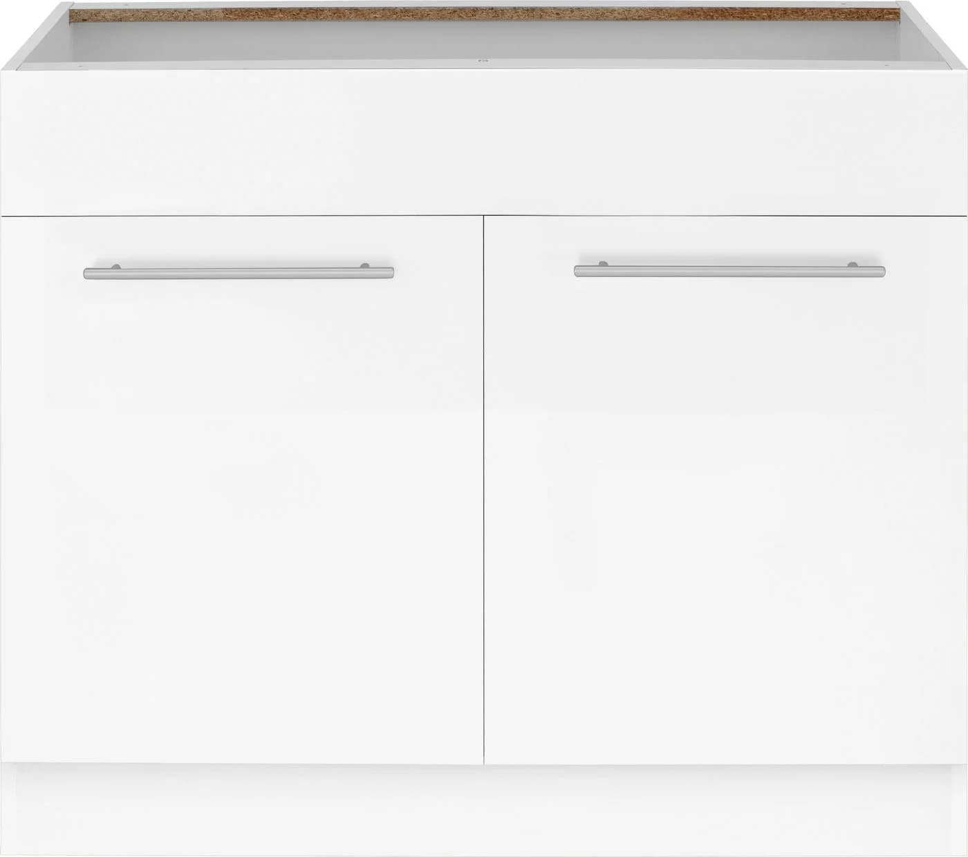 Wiho Küchen Spülenschrank Unna Weiß 100 cm Breite - Bild 3