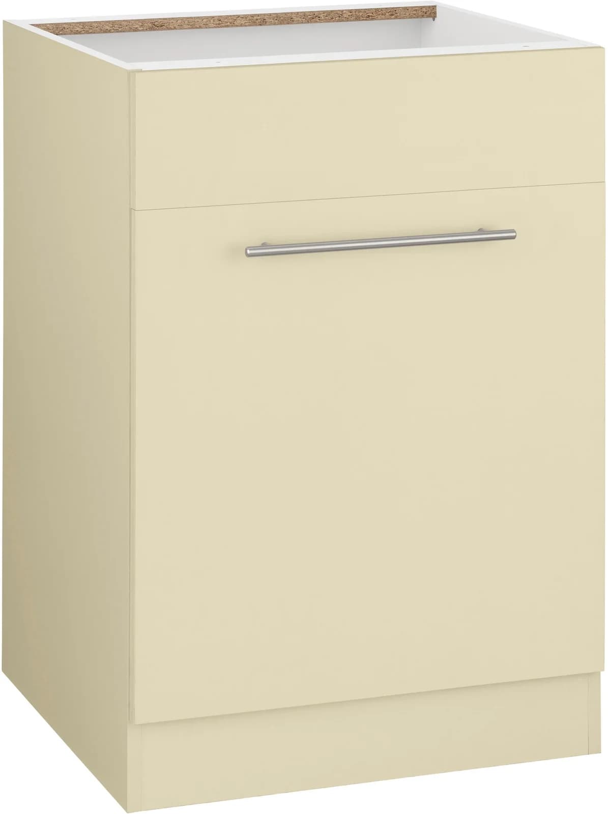 Wiho Küchen Spülenschrank Unna Beige 60cm Holzwerkstoff