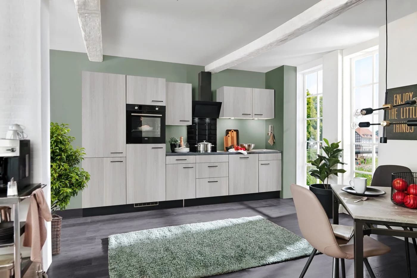 wiho Küchen Nisos Küchenzeile 340 cm mit Backofen und Soft-Close - Bild 2