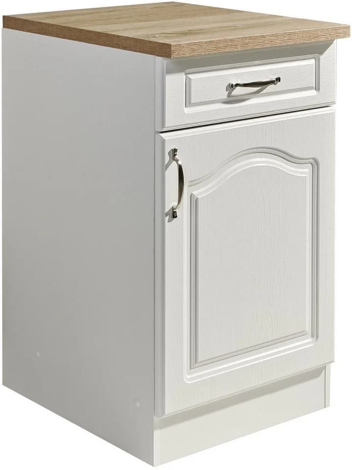 Wiho Küchen Unterschrank Linz Weiß Landhaus-Optik 50cm - Bild 2