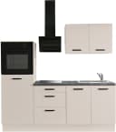 wiho Küchen Küchenzeile Compact Beige 210 cm Soft-Close Bild 2