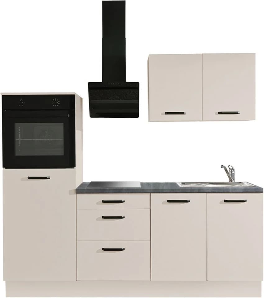 wiho Küchen Küchenzeile Compact Beige 210 cm Soft-Close - Bild 2