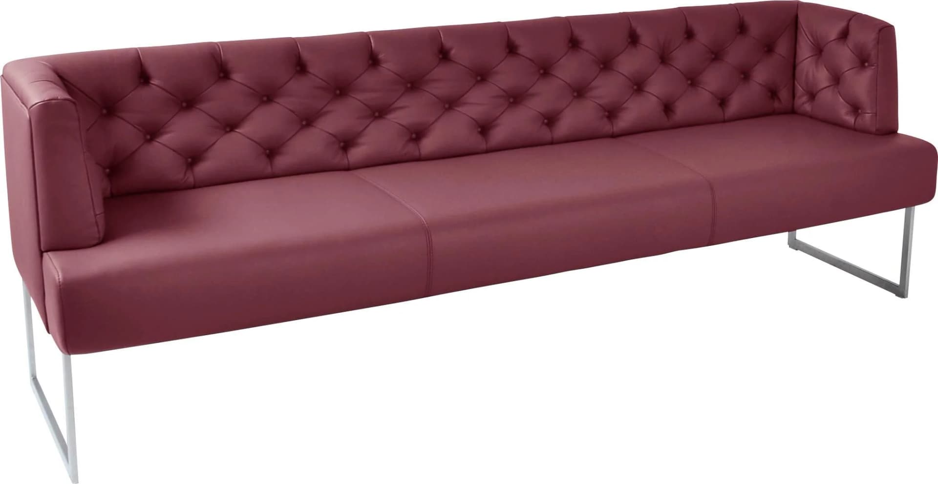 K+W Komfort & Wohnen Polsterbank Creso Rubin Leder