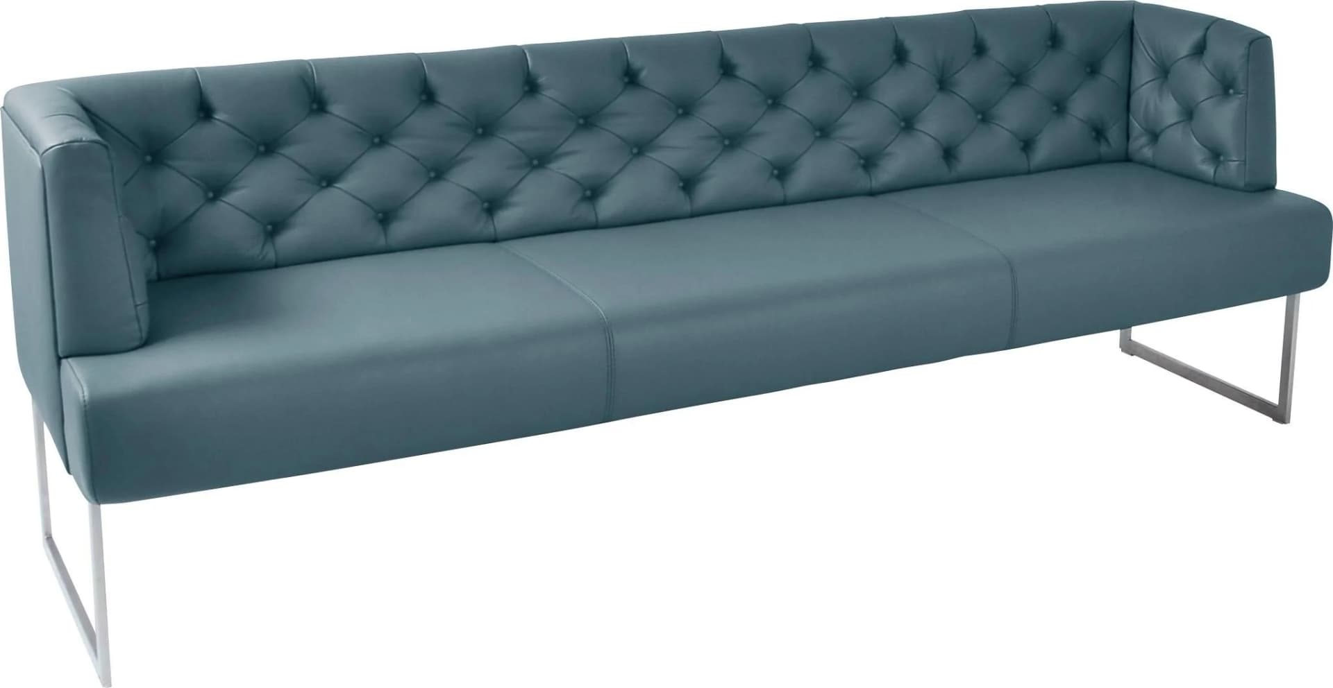 K+W Komfort & Wohnen Polsterbank Creso Leder Topas Chesterfield-Look