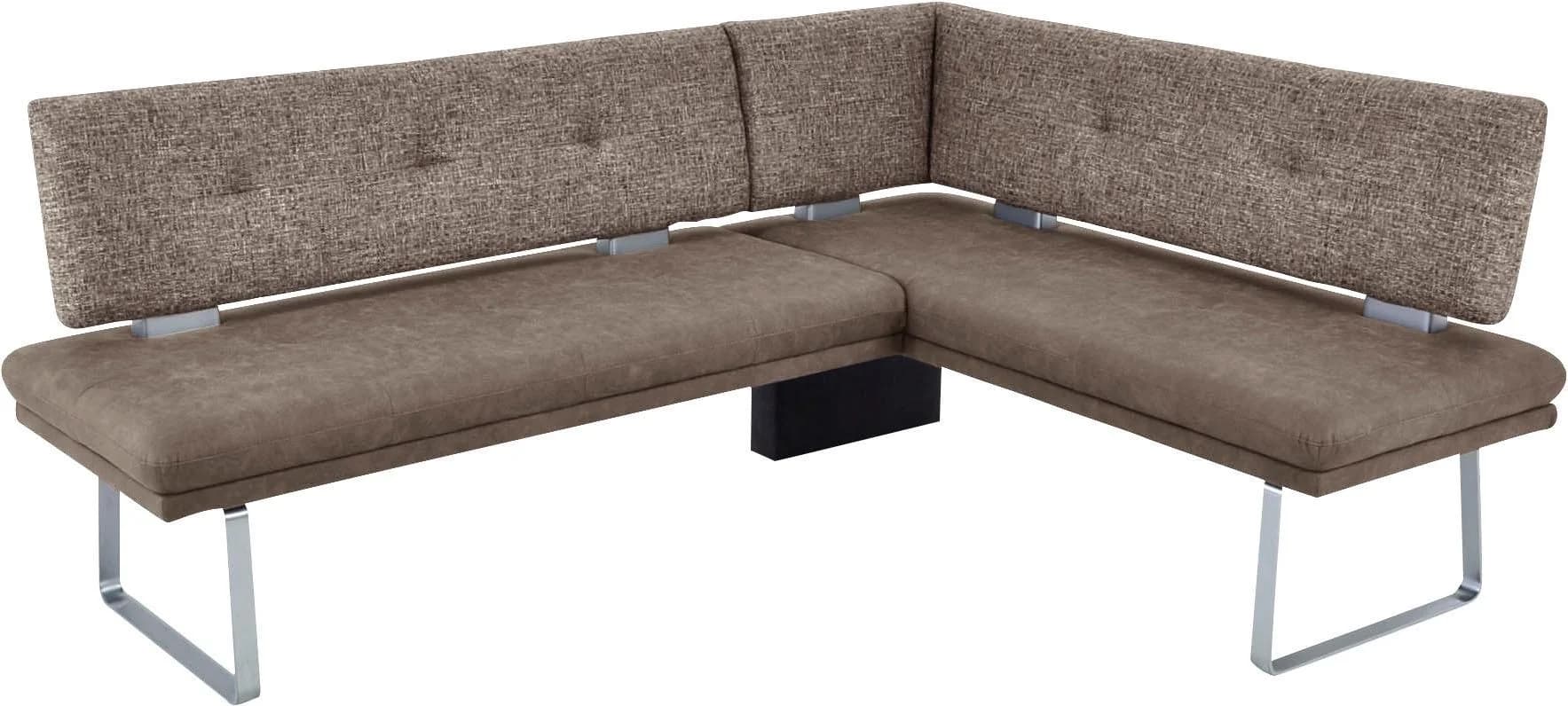 Eckbank Giacomo II von K+W Komfort & Wohnen, braun, gepolstert