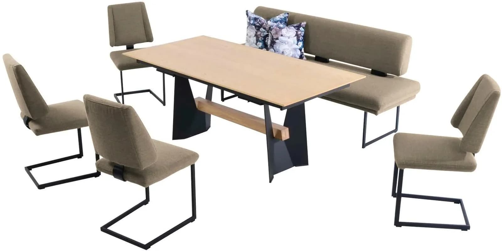 Essgruppe Longbeach K+W Komfort & Wohnen Spitzkissenoptik