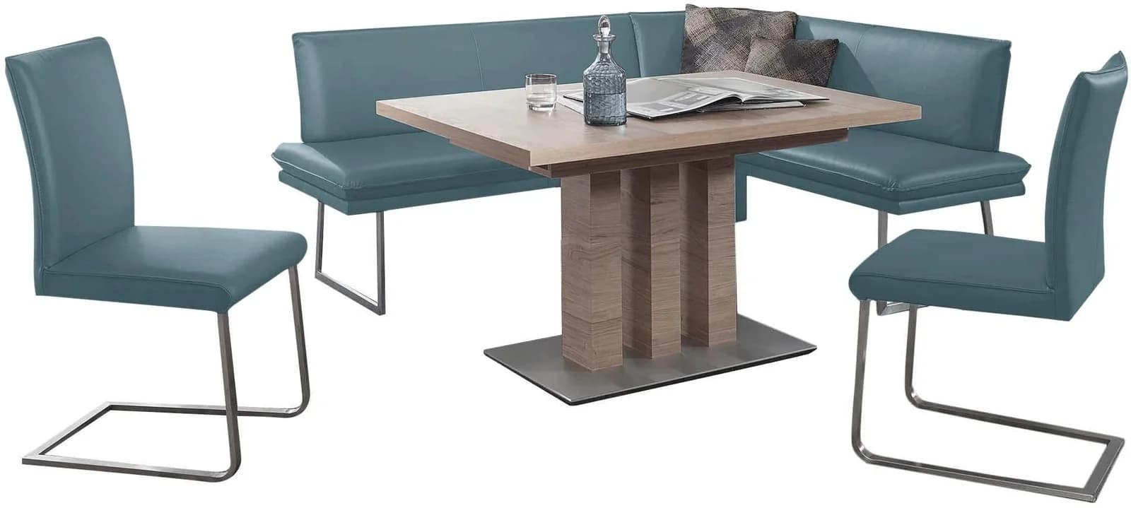 Essgruppe Santos III K+W Komfort & Wohnen Blau Wildeiche