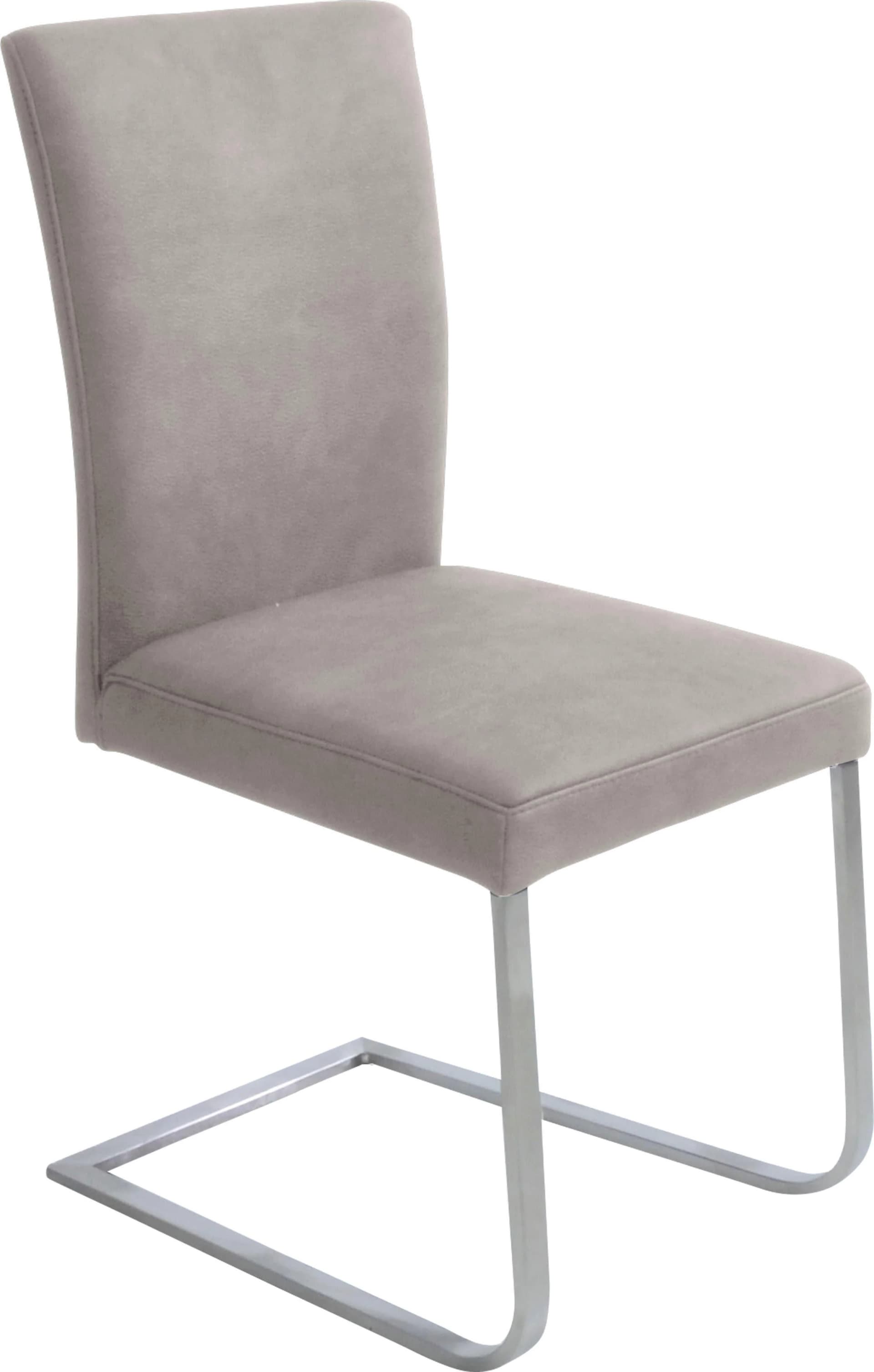 K+W Komfort & Wohnen Santos II Freischwinger Grau 2er-Set